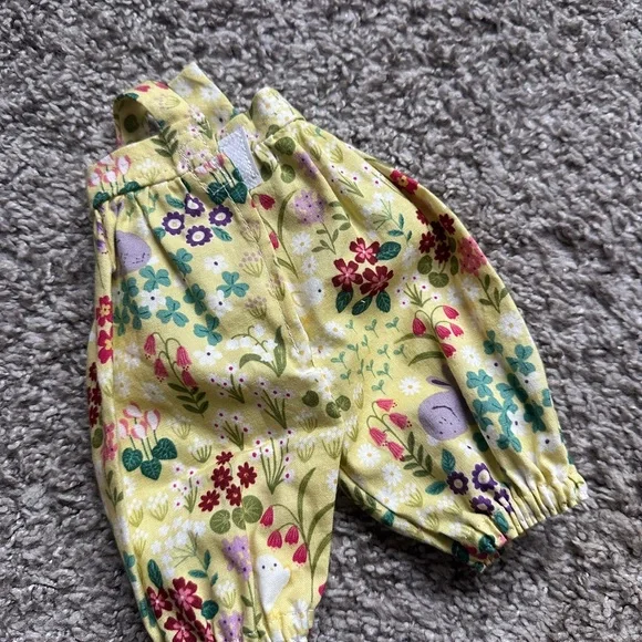 Hazel Village Floral Overalls for Doll - Picture 2 of 3